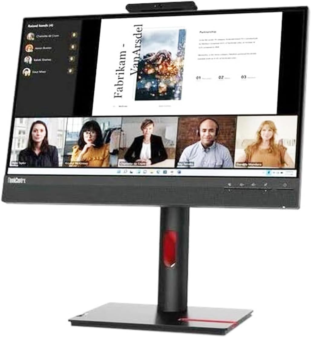 Lenovo ThinkCentre TIO22GEN5 22" Class Webcam Full HD LED Monitor - 16:9 - Black
