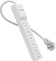 Belkin 6-Outlet Power Strip / Surge Protector, Slim