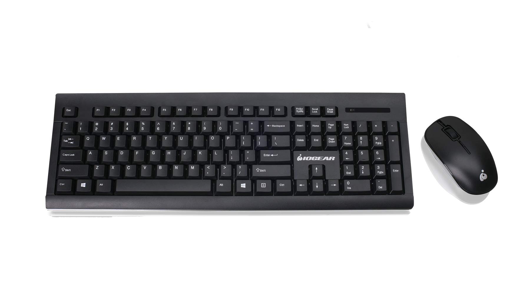 IOGEAR Wireless Keyboard and Mouse - 2.4GHz Full-Size Mouse Keyboard Combo - Spill-Resistant/Spill-Proof