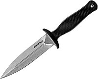 COLD STEEL COUNTER TAC I 5" Japanese AUS8A w/ Stonewash Finish Spear Point Fixed Blade Multi-Purpose Tactical Game Hunting Boot Knife, 4-1/2" Kray-Ex Handle, Weather-Resistant Secure-Ex Sheath