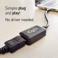 C2G Mini Display Port Adapter, Display Port to HDMI, Male to Female, Black, 8 inches, Cables to Go 54313