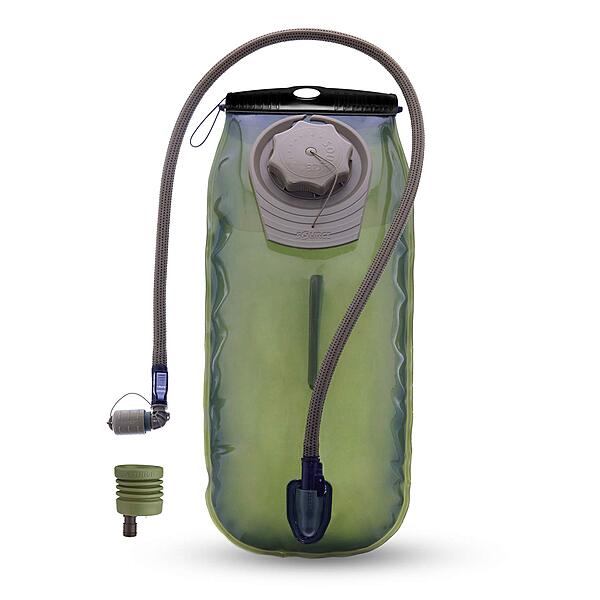 Source Tactical WXP 3L Low Profile Hydration System Upgrade Kit w/ Universal Tube Adaptor, Coyote