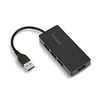 Targus 4-Port USB 3.0 SuperSpeed Hub, 2.75inH x 0.5inW x 0.5inD