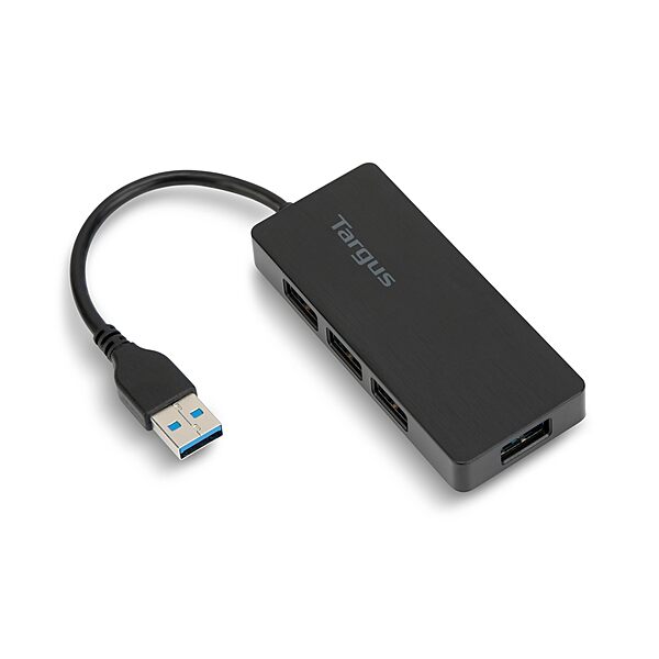 Targus 4-Port USB 3.0 SuperSpeed Hub, 2.75inH x 0.5inW x 0.5inD