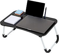 Mind Reader Lap Desk Laptop Stand Bed Tray Folding Legs Portable MDF