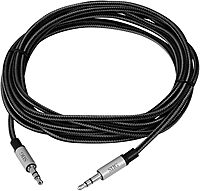 SIIG 10 Feet (3M) Fabric Woven Braided 3.5mm Stereo Aux Extension Cable for Smartphones or Tablets, Durable and Tangle-free, Male to Male, (CB-AU0B12-S1)