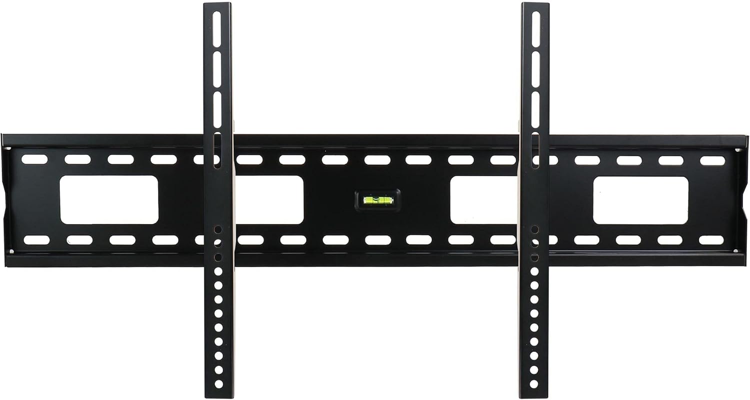 MegaMounts Fixed Wall Mount With Bubble Level For 37 - 100in Screens, Black