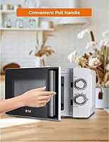 Commercial CHEF Small Microwave 0.7 Cu. Ft. Countertop Microwave with Mechanical Control