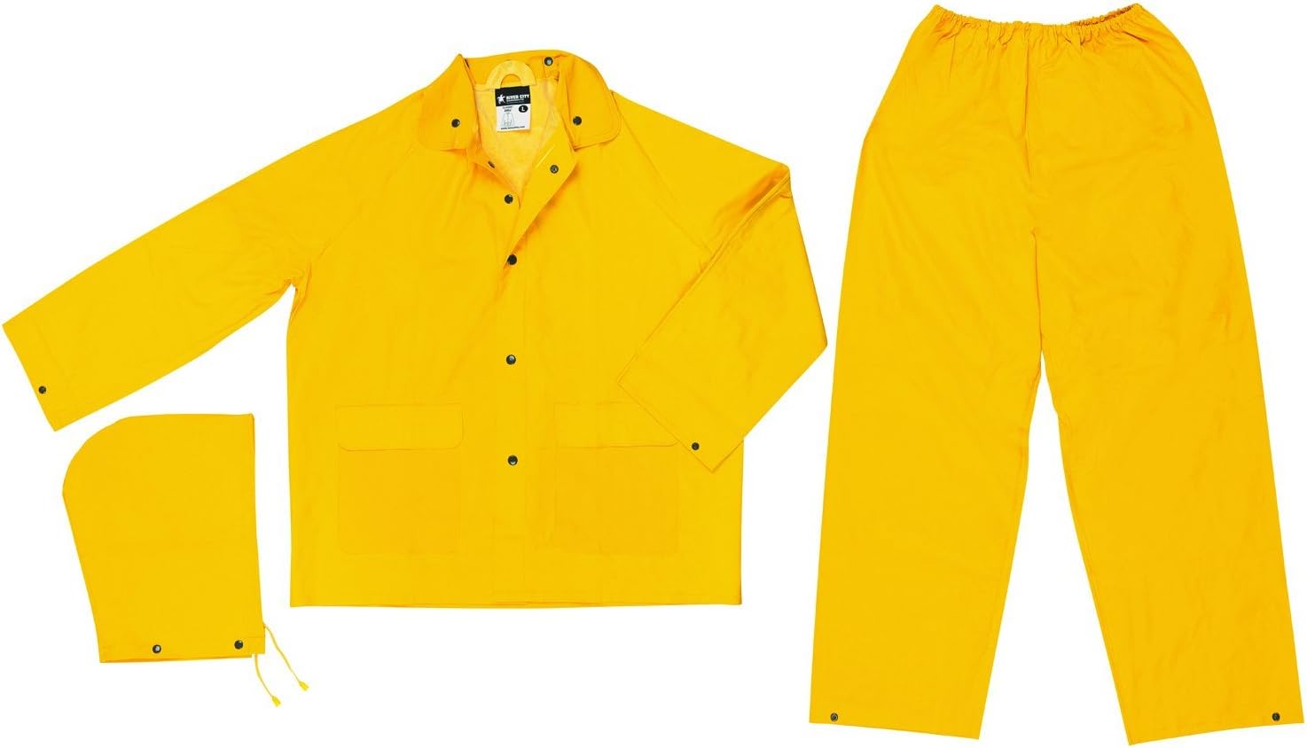 MCR SAFETY Classic 3-Piece Rainsuit (.35mm PVC / Polyester)