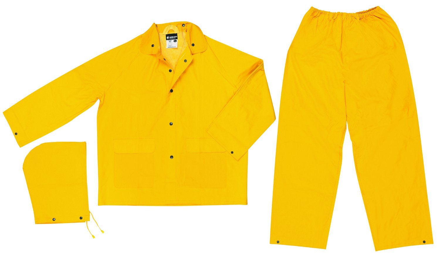 MCR SAFETY Classic 3-Piece Rainsuit (.35mm PVC / Polyester)