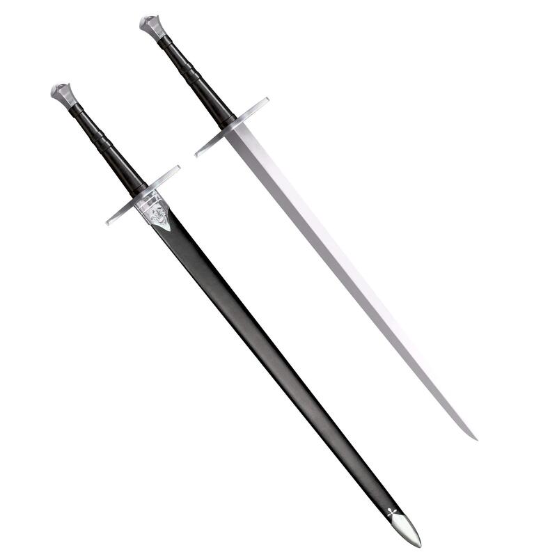 Cold Steel Hand-and-a-Half Sword with Leather/Wood Scabbard