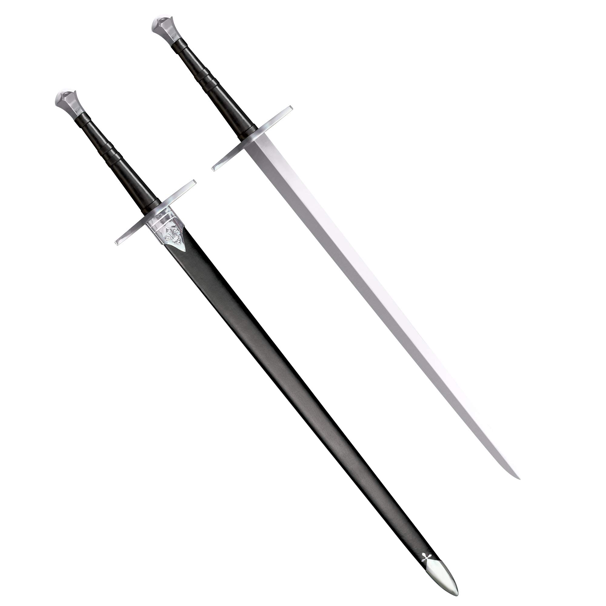 Cold Steel Hand-and-a-Half Sword with Leather/Wood Scabbard