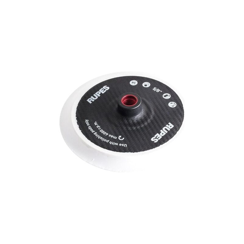 RUPES Rotary Backing Plate, Ø 165mm/6.5" Hook and Loop with 5/8" Female Thread