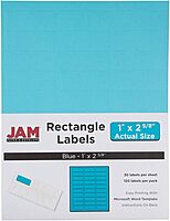 JAM PAPER Mailing Address Labels - Self-Adhesive Rectangular