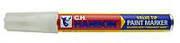 C.H. Hanson 10298 Sure Point Permanent Paint Marker, White, 1/2" x 6"