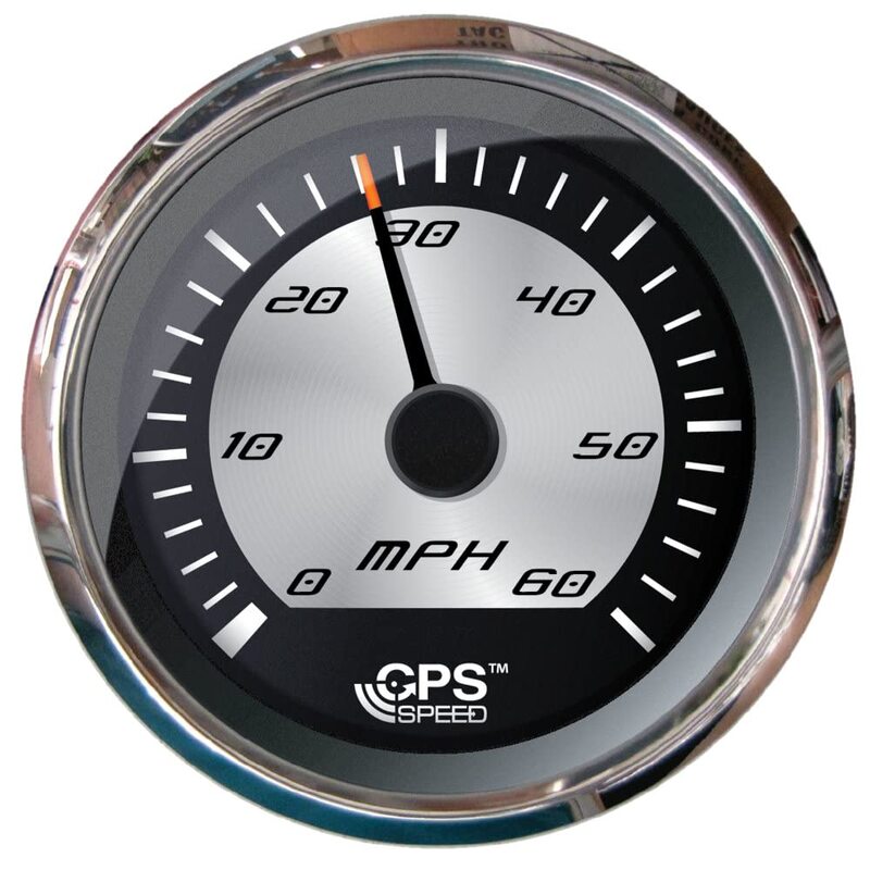 Faria Beede F22010 Platinum Speedometer (60 MPH) (GPS) - 4' (Studded)