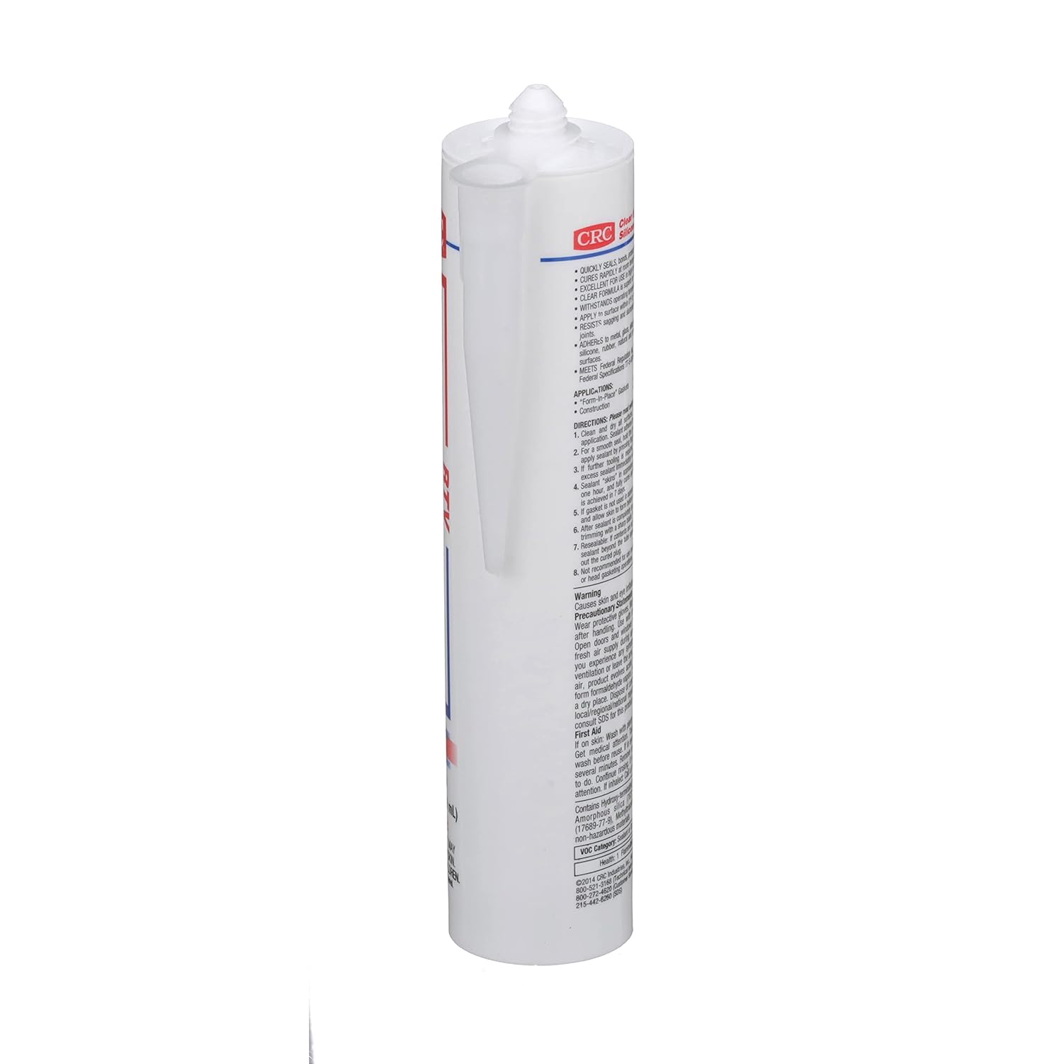 CRC RTV Silicone Sealant 14073 – 10.1 Fl Oz., Clear, General Purpose Barely Visible Gasket Sealant