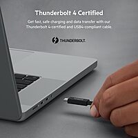 Belkin Thunderbolt 4 Cable USB-C to USB-C w/ 100W Power Delivery