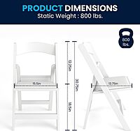 Flash Furniture Hercules Series Folding Chair - Resin Event Chair