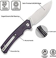 CIVIVI Merit Folding Pocket Knife with 3.28" 14C28N Blade
