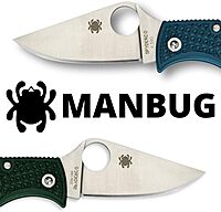 SPYDERCO Manbug Lightweight Folding Utility Pocket Knife