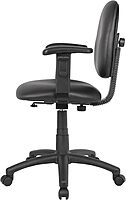 Boss Office Products Dimond Task Chair with Adjustable Arms in Black