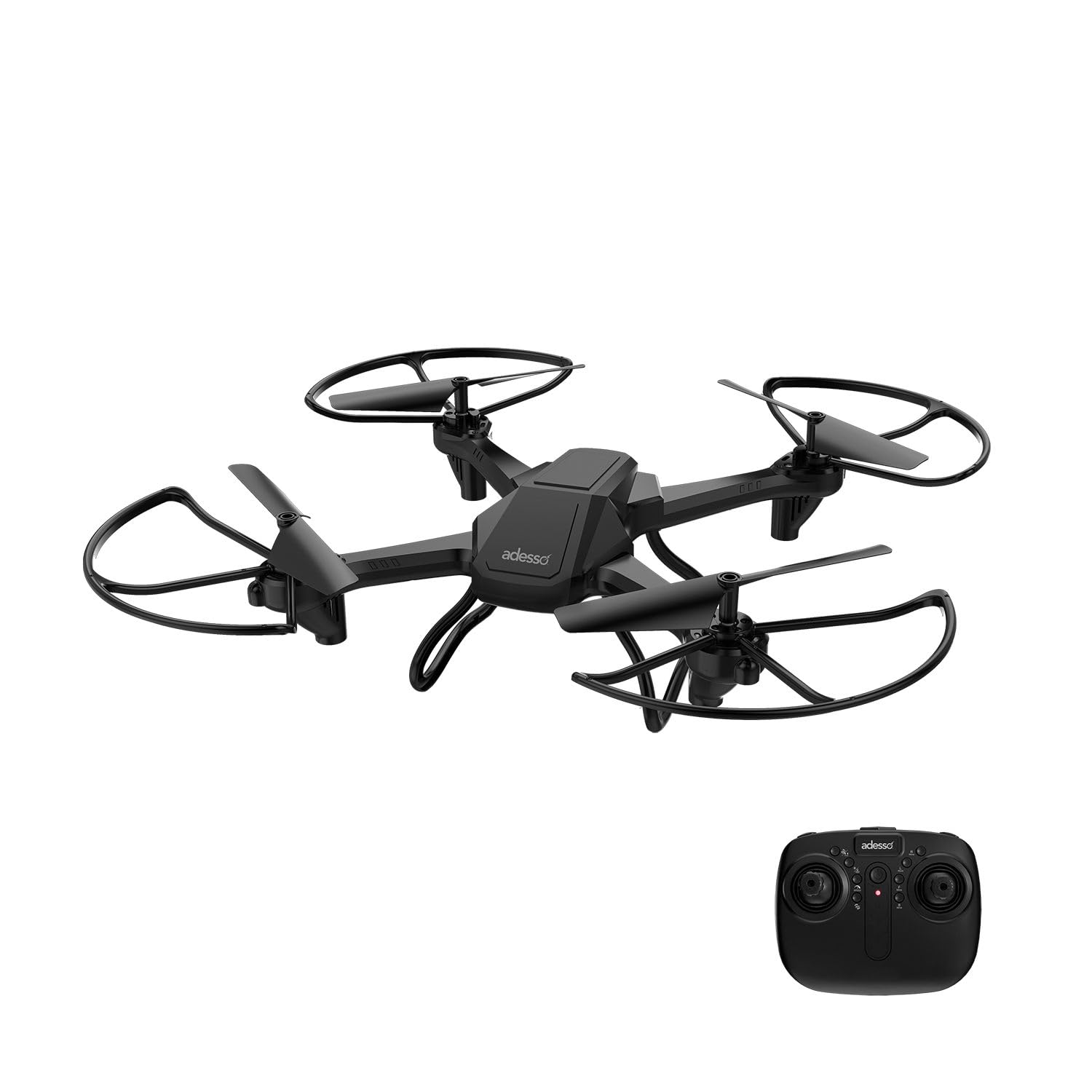 Adesso CyberDrone X1 Lightweight Remote Controlled Drone with 2.4GHz Controller Altitude Hold Headless Mode 3D Flips 720P