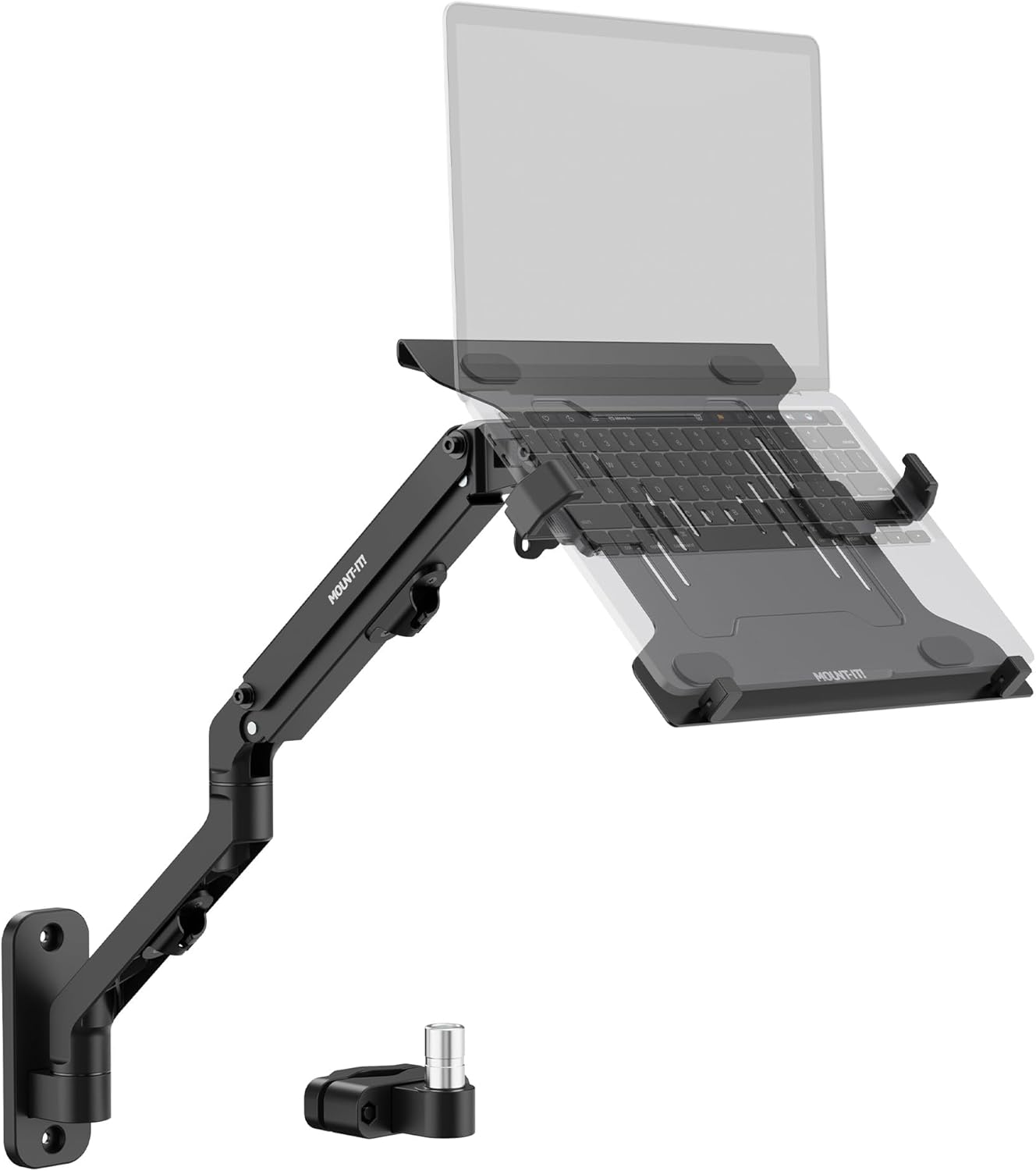 Mount-It! Counterbalance Steel Monitor and Laptop Arm for Wall and Pole Mounting
