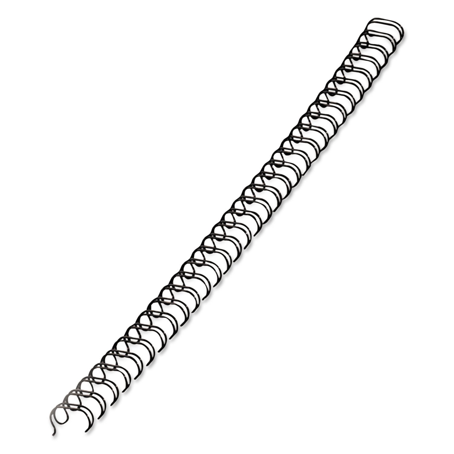 Fellowes Double-Loop Wire Binding Combs, 0.3in x 11in x 0.3in, Black, Pack Of 25