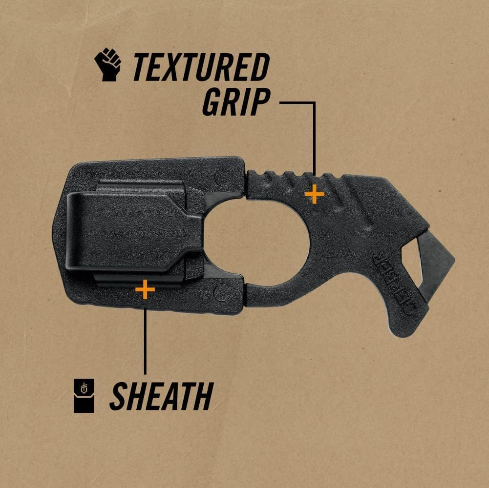 Gerber Gear Strap Cutter, Coyote Brown [30-000132], 5 x 2.5 x 1 inches Pocket Size