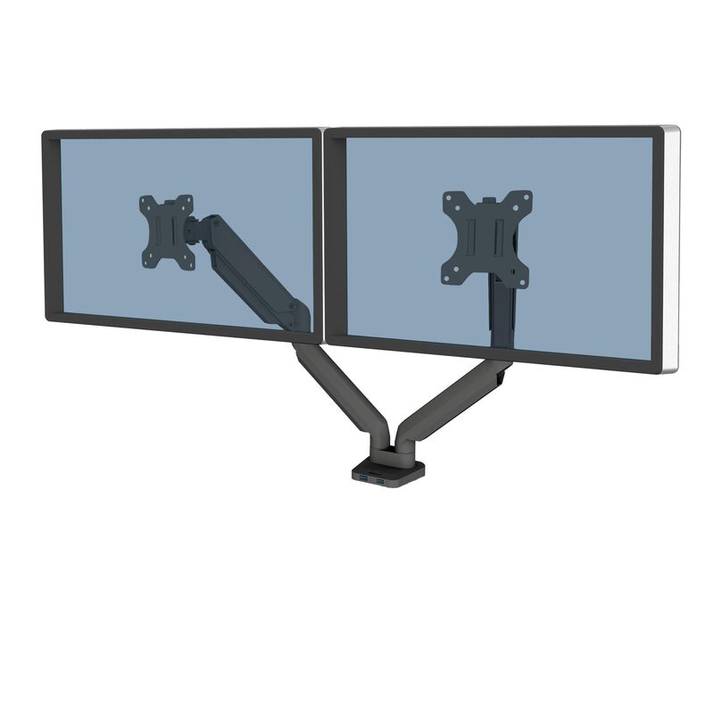 Fellowes Platinum Series Monitor Arm for 40-Inch Monitors, Full Motion, VESA Mount, USB Ports, Ergonomic