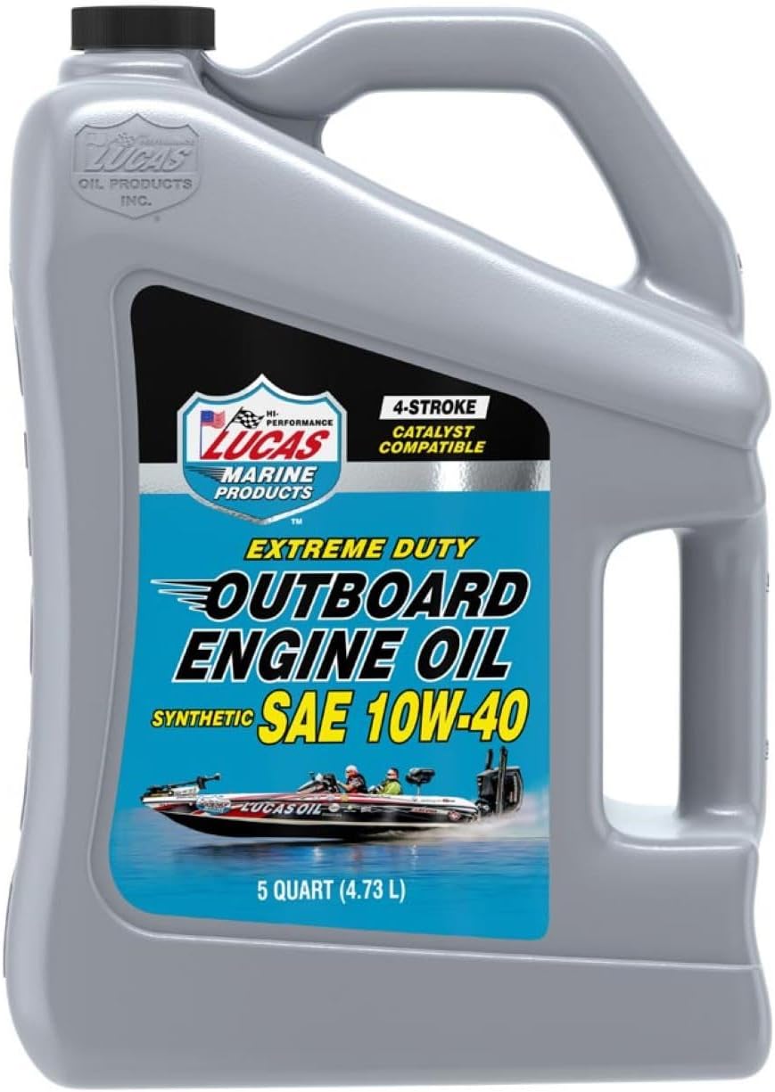 Lucas Oil Synthetic SAE 10W-40 Outboard Engine Oil