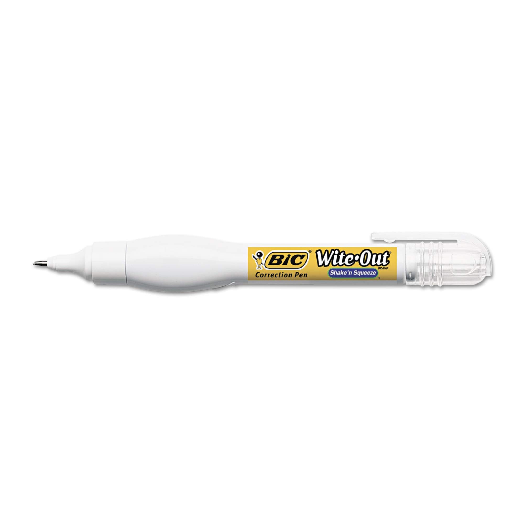 BIC Wite-Out Shake n Squeeze Correction Pen, White, 8 mL