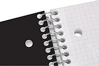 Office Depot® Brand Stellar Poly Notebook, 8-1/2" x 11", 1 Subject, Quadrille Ruled, 100 Sheets, Black