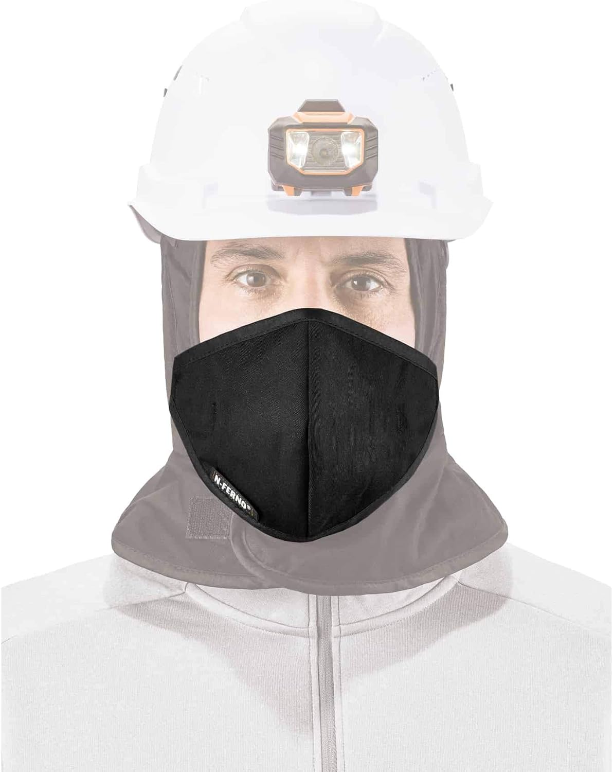 Ergodyne N-Ferno 6870 2-Layer Thermal Mouthpiece, One Size, Black - Pack of 12