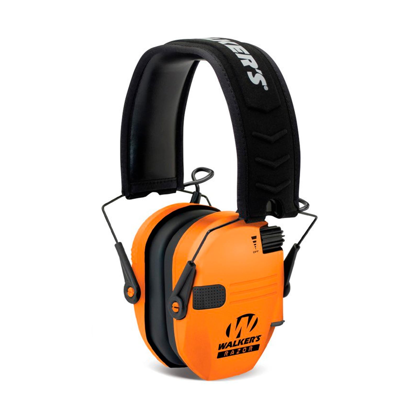WALKER'S Razor Slim Electronic Earmuffs Ultra Low-Profile Folding Hearing Protection