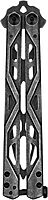 Kershaw Balanza Flipping Butterfly Trainer Knife, BlackWash Design, 4.3 Inch Rounded Stainless Steel Drop Point Blade