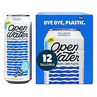 Open Water Still 16oz Tallgirl (1 case, 12 cans) - Sustainable Aluminum Canned Still Water With Electrolytes - 7.0 pH Balanced BPA-Free Ultra-Purified Water 16 Fl Oz (Pack of 1 Case - 12 Cans)