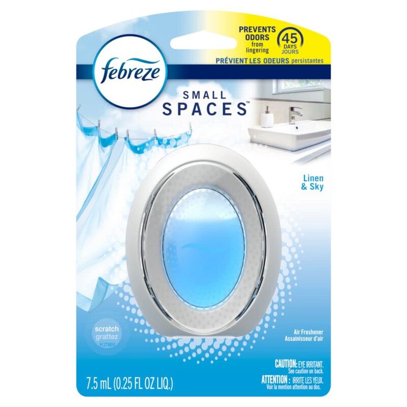 Febreze Small Spaces Air Freshener, Linen & Sky Scent, 1 Count