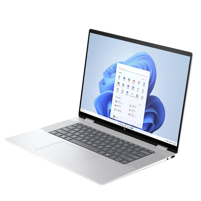 (6530)HP ENVY X360 2 IN 1 CORE ULTRA 5 125U 512GB SSD 16GB 16" WUXGA TOUCHSCREEN WIN11 IR WEBCAM GLACIER SILVER BACKLIT KEYBOARD 16-AC0013