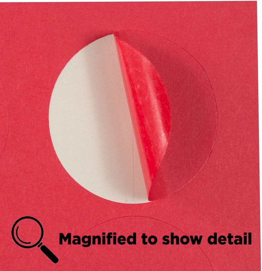 JAM PAPER Circle Label Sticker Seals - 1 2/3 Inch Diameter - 120 Round Labels/Pack