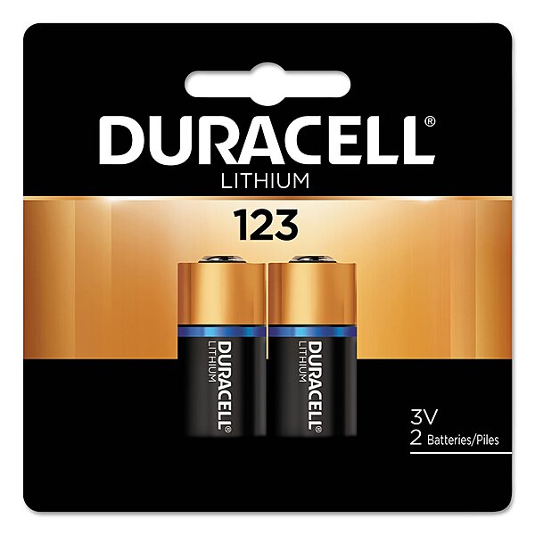 Duracell Dl123ab2bpk Ultra High-Power Lithium Battery 123 3V 2/Pack