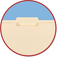 Smead® Manila Folders With Product Protection, Letter Size, 1/3 Cut, Box Of 100