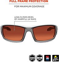 ERGODYNE Skullerz Odin Polarized Safety Sunglasses