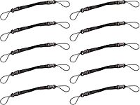 Ergodyne Squids 3136 Barcode Scanner Adaptor Straps, Carrying Strap for Bar Code Scanners, 10- Pack, Black