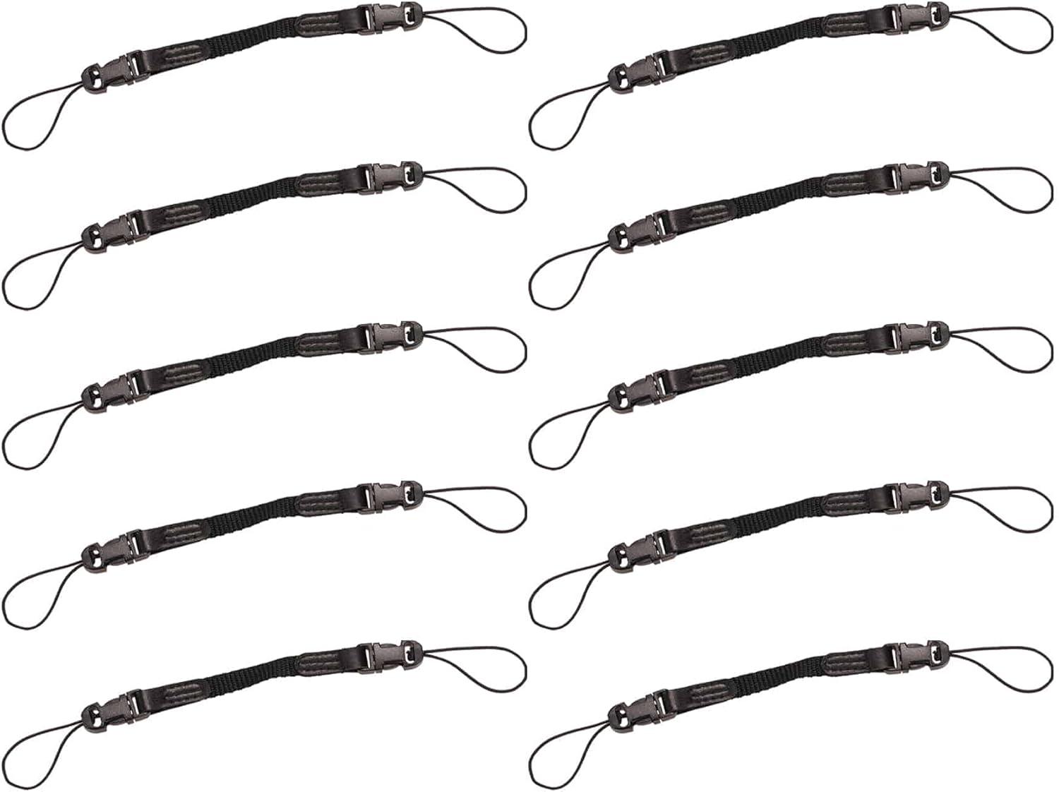 Ergodyne Squids 3136 Barcode Scanner Adaptor Straps, Carrying Strap for Bar Code Scanners, 10- Pack, Black