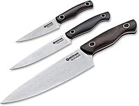 Boker Saga 3-Pc Knife Set - Grenadill Wood