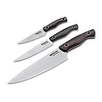Boker Saga 3-Pc Knife Set - Grenadill Wood