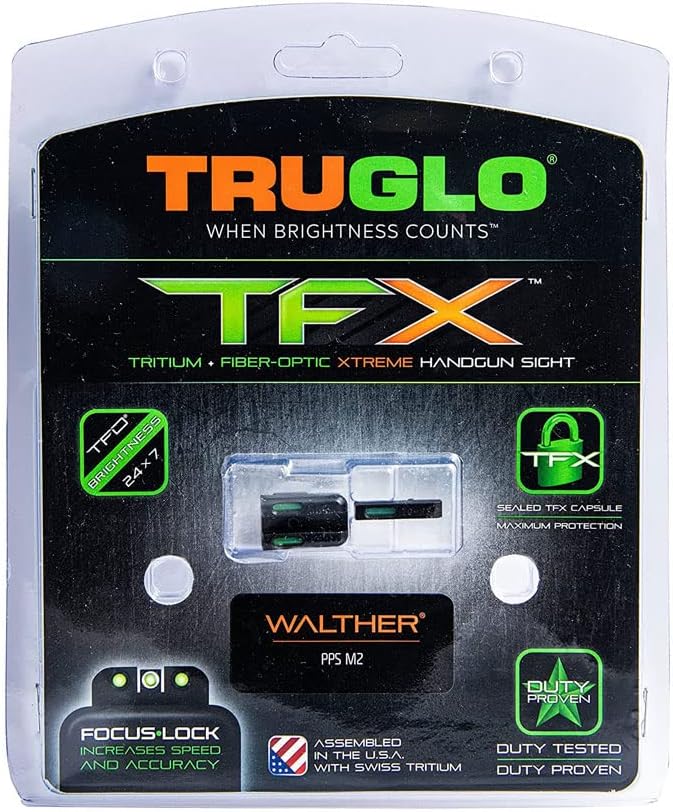 TRUGLO TFX Day/Night Handgun Sight (Tritium & Fiber-Optic)