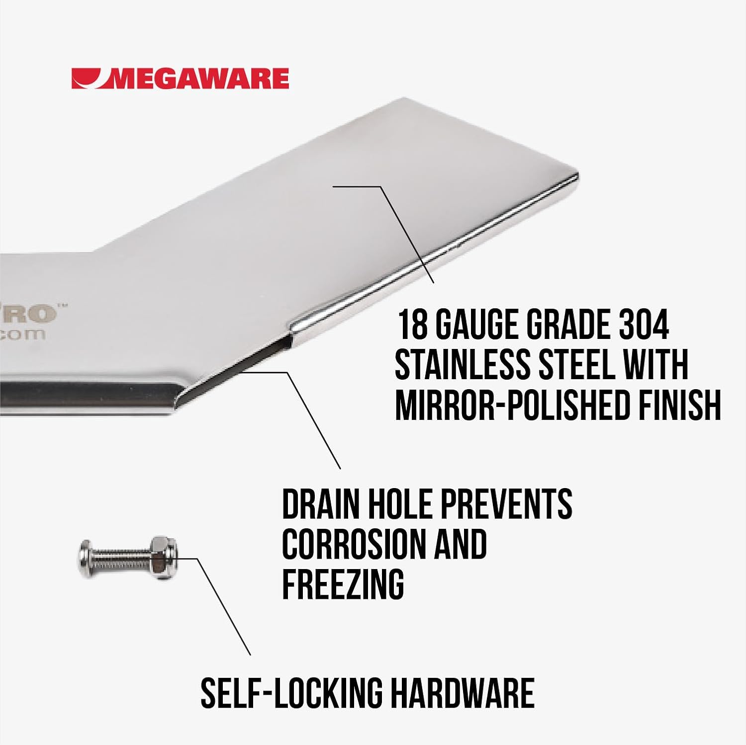 Megaware SkegPro 667 - Protects Against Damage from Ramp Dragging, Rocks